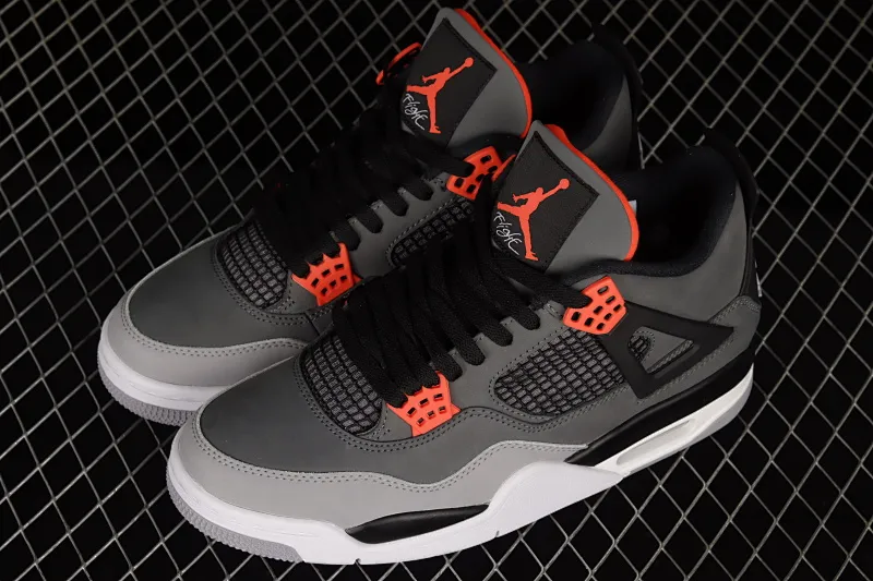 All Categories Air Jordan Jordan Series Basketball Shoes Air Jordan 4 Special Price Air Jordan 4 Retro "Infrared" AJ4 Joe 4 Black Gray Infrared DH6927-061